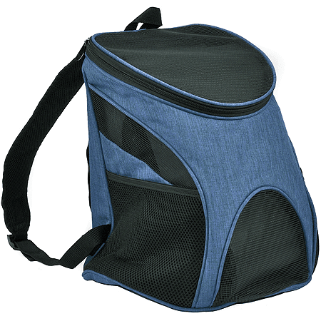 Dogline Pet Carrier Backpack - Front or Back - Blue - Small