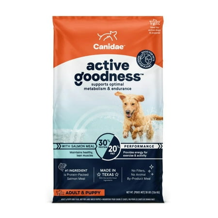 Canidae Active Goodness Salmon Meal Dry Dog Food - 30 lb Bag