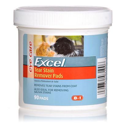 8 in 1 Tear Clear Eye Wipes for Dogs & Cats - 90 Count Pads