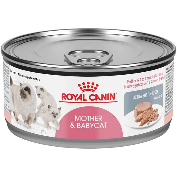 Royal Canin Mother & Babycat Ultra Soft Mousse in Sauce Canned Cat Food, 5.1 oz