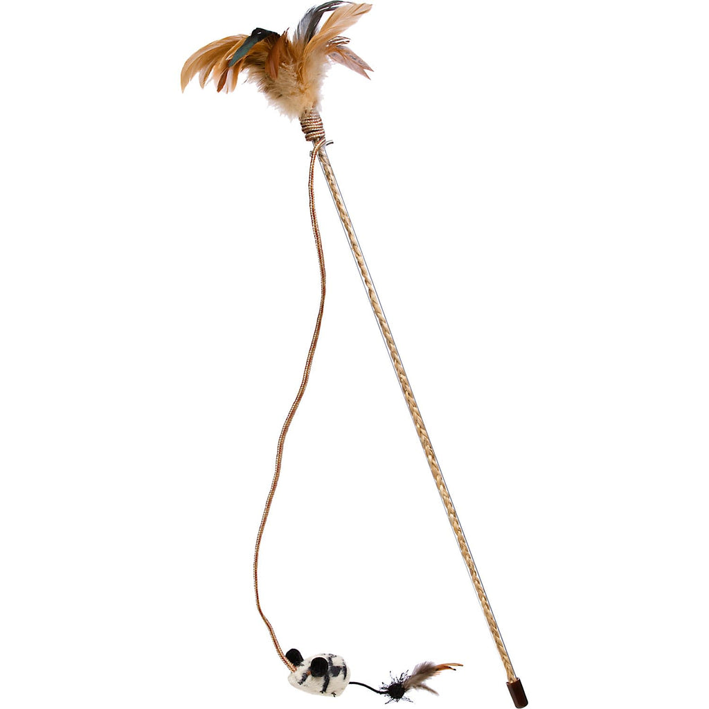 Our Pets OU12079 Play-N-Squeak Tiger Teaser Play Wand Cat...