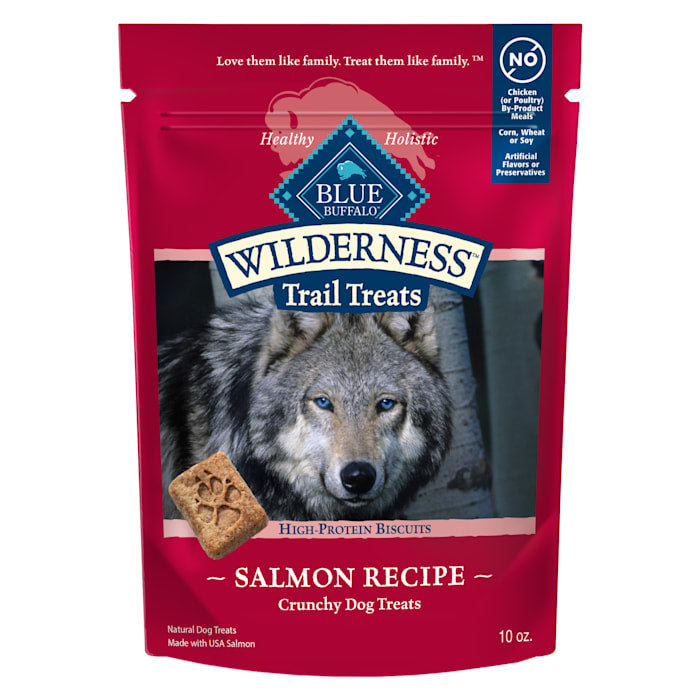 Blue Buffalo Wilderness Trail Treats Salmon Grain-Free Dog Biscuits, 10 oz