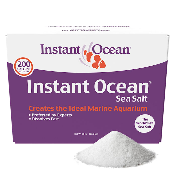 Instant Ocean Sea Salt for Marine Aquariums, Nitrate & Phosphate-Free - 60 lbs (Treats 200 Gallons)