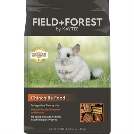Kaytee Field+Forest Chinchilla Food, 3 lb Bag