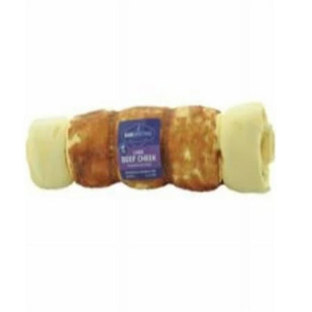 Barkworthies Collagen Beef Cheek Wrapped with Chicken - Large Dog Treat