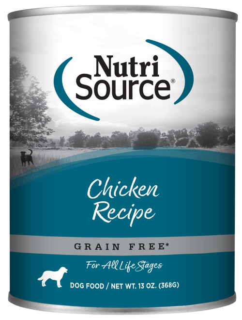 NutriSource Grain Free Chicken Canned Dog Food, 13 oz - 12 Pack