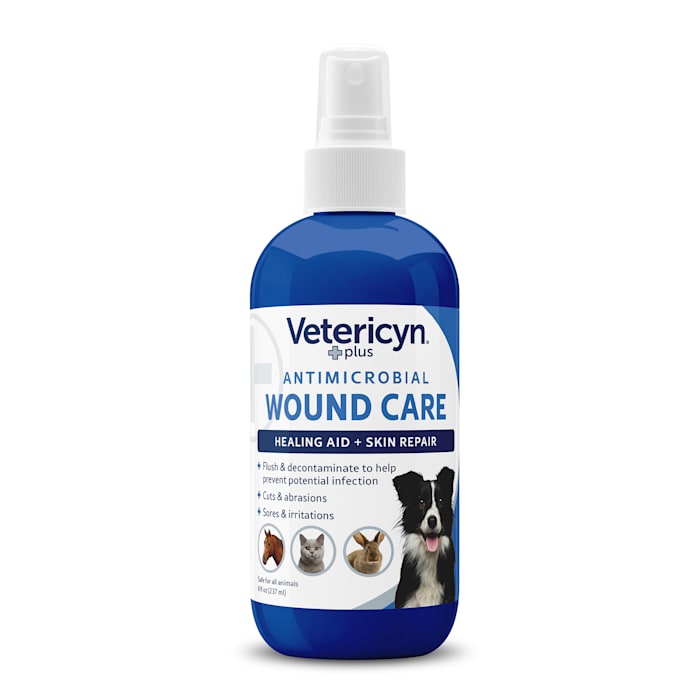 Vetericyn Plus Antimicrobial Wound & Skin Care Spray for All Animals, 8 oz