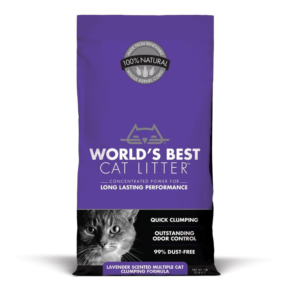 World's Best Cat Litter Multi-Cat Lavender Scented Clumpi...