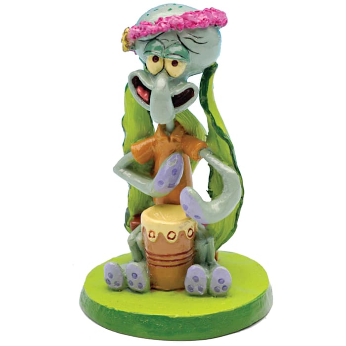 Penn Plax Squidward Mini Resin Aquarium Ornament