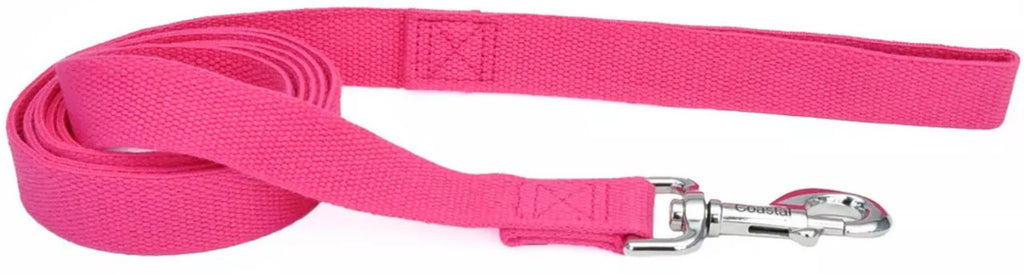 Coastal Pet New Earth Soy Dog Leash - Fuchsia - 6 ft x 5/8" - Small/Medium