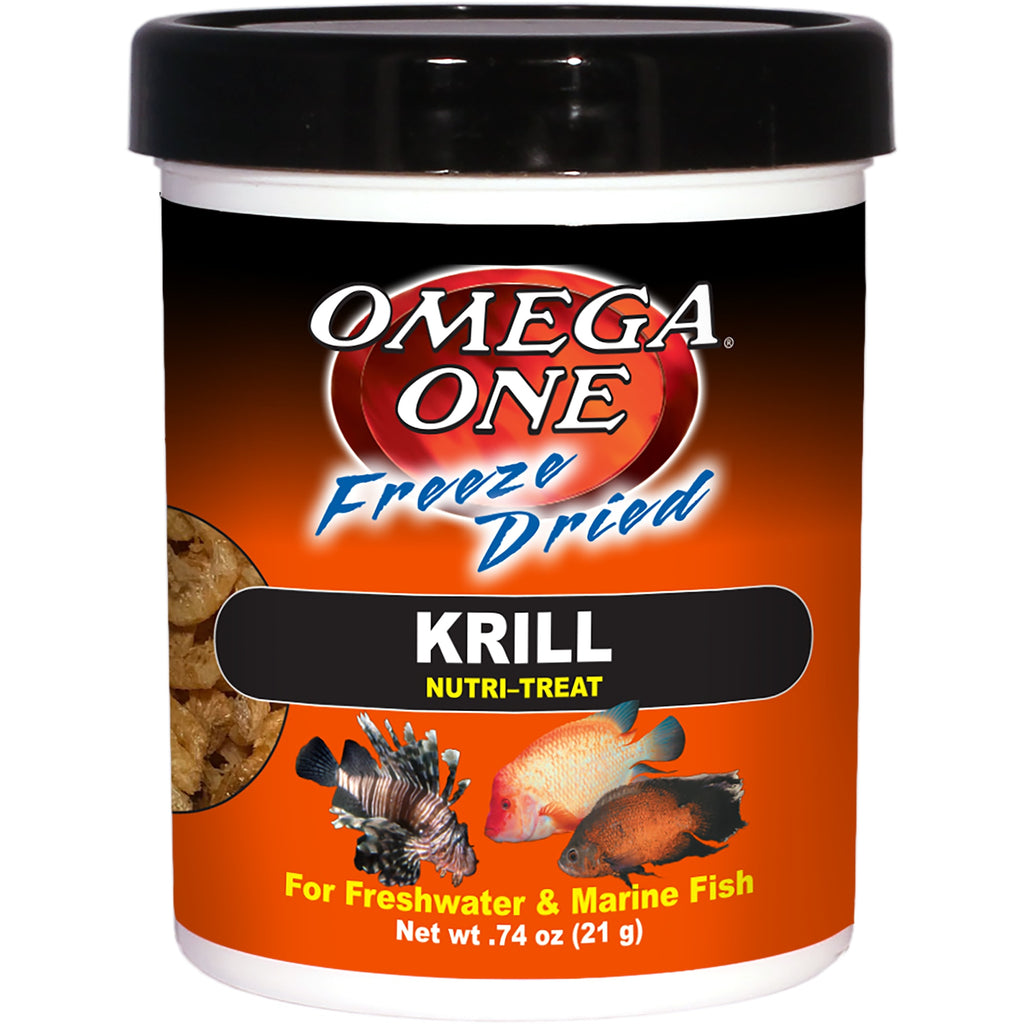 Omega One Freeze Dried Krill - Fish Food Treat - 0.74 oz / 0.85 oz