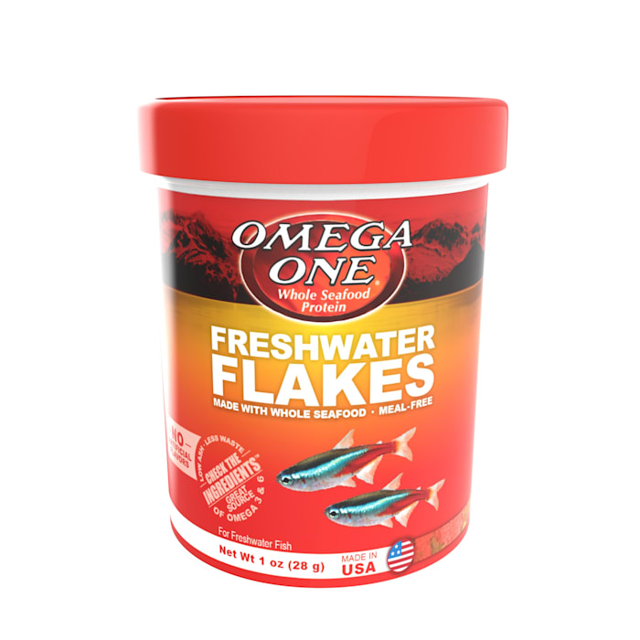 Omega One Freshwater Flakes Fish Food - 1 oz