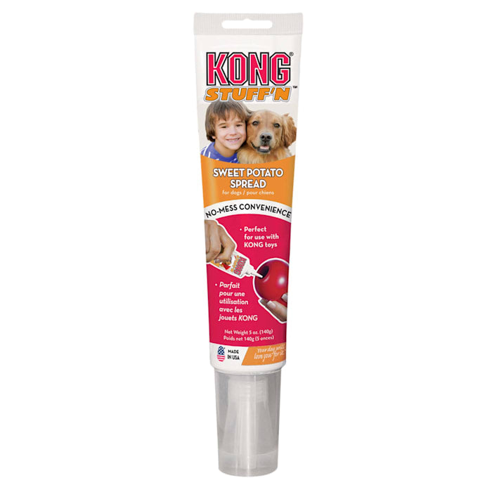 KONG Stuff'N Sweet Potato Spread Dog Treat - Easy Squeeze Tube, 5 oz