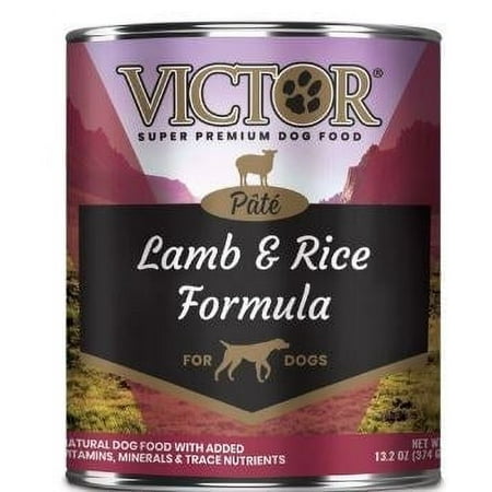 Victor Lamb & Rice Pate Canned Dog Food, 13.2 oz