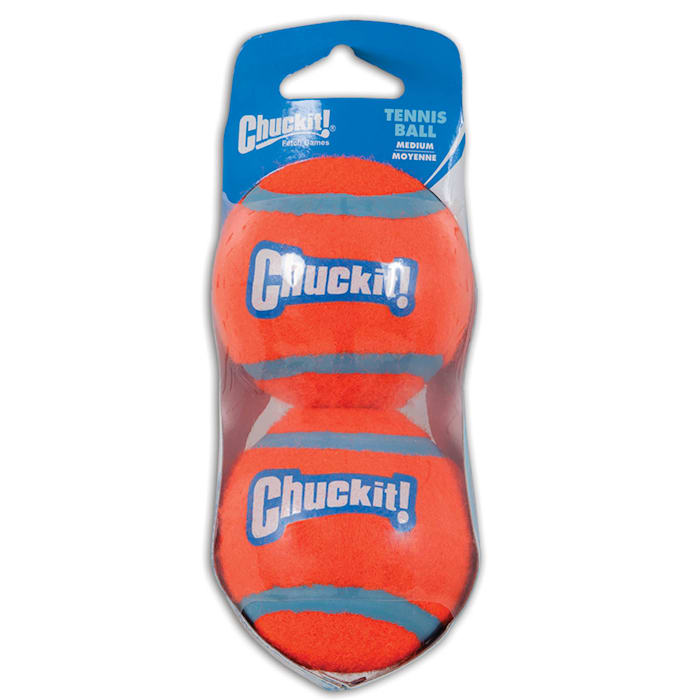 Chuckit! Medium Tennis Ball Dog Toy - 2 Pack (2.5" Diameter)