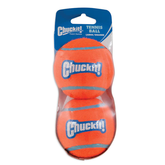 Chuckit! Tennis Ball Shrink Sleeve Dog Toy Large 2pk