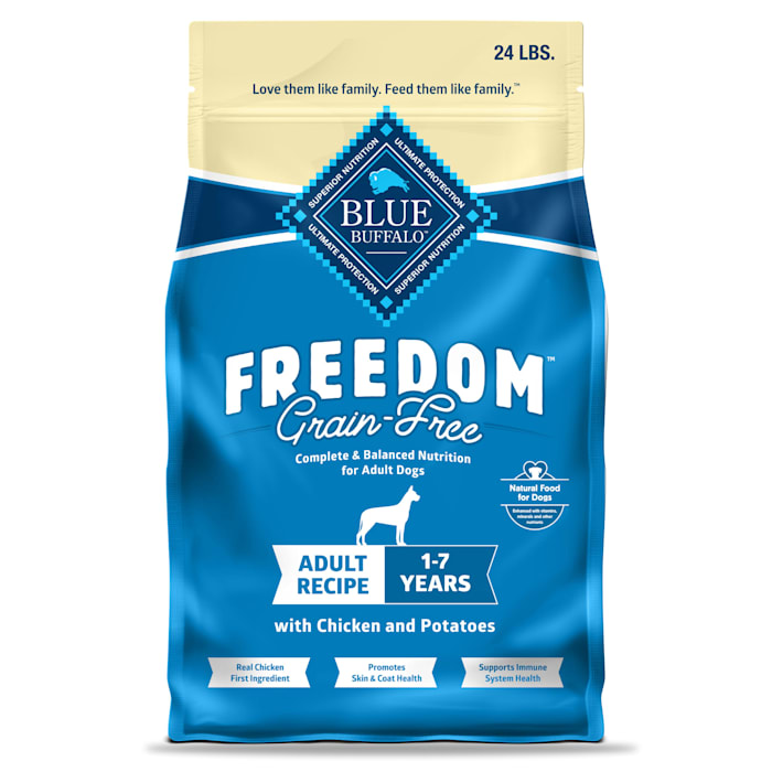 Blue Buffalo Freedom Grain-Free Natural Adult Dry Dog Foo...
