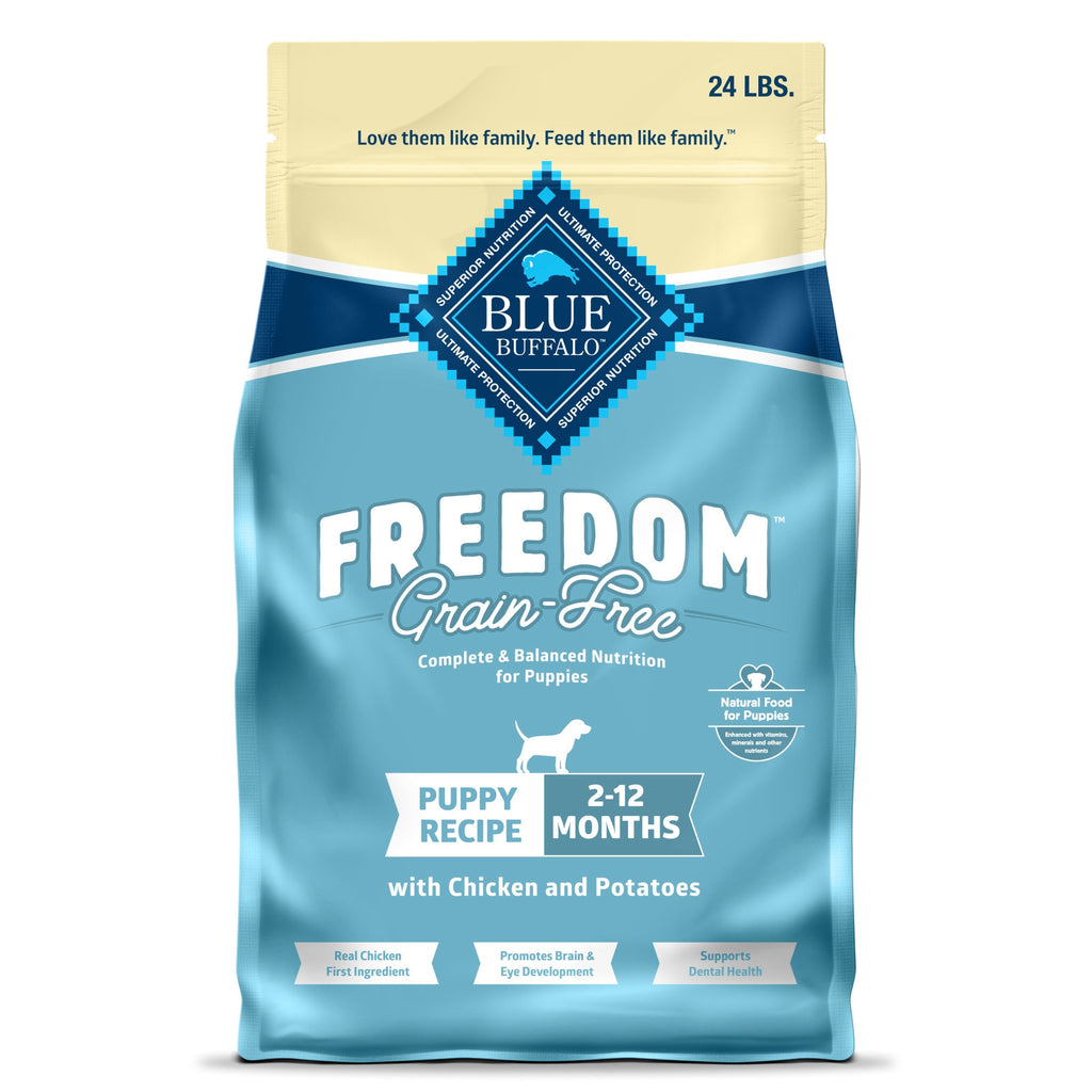 Blue Buffalo Freedom Grain-Free Puppy Dry Dog Food with D...