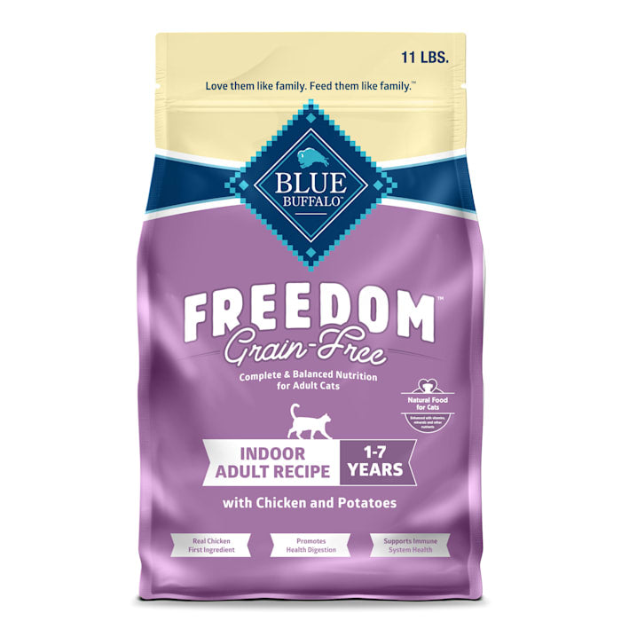 Blue Buffalo Freedom Natural Grain-Free Indoor Adult Dry ...
