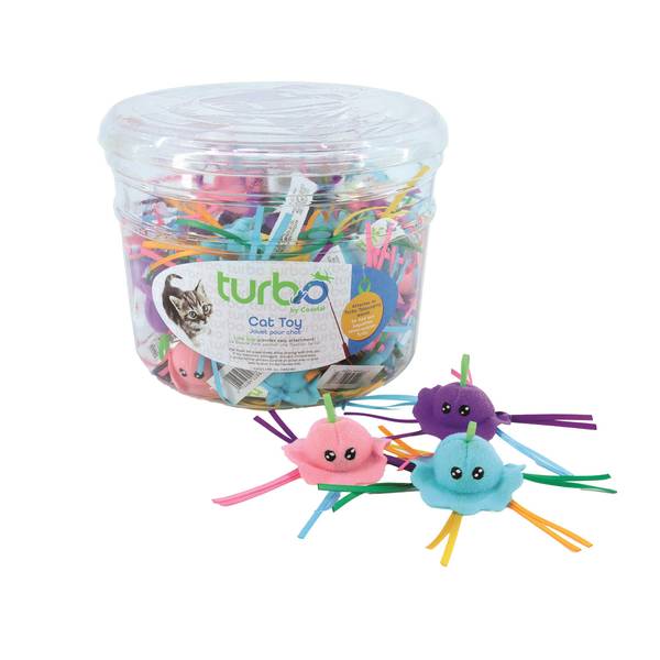 Coastal Turbo Cat Toy Jellyfish with Ribbons
