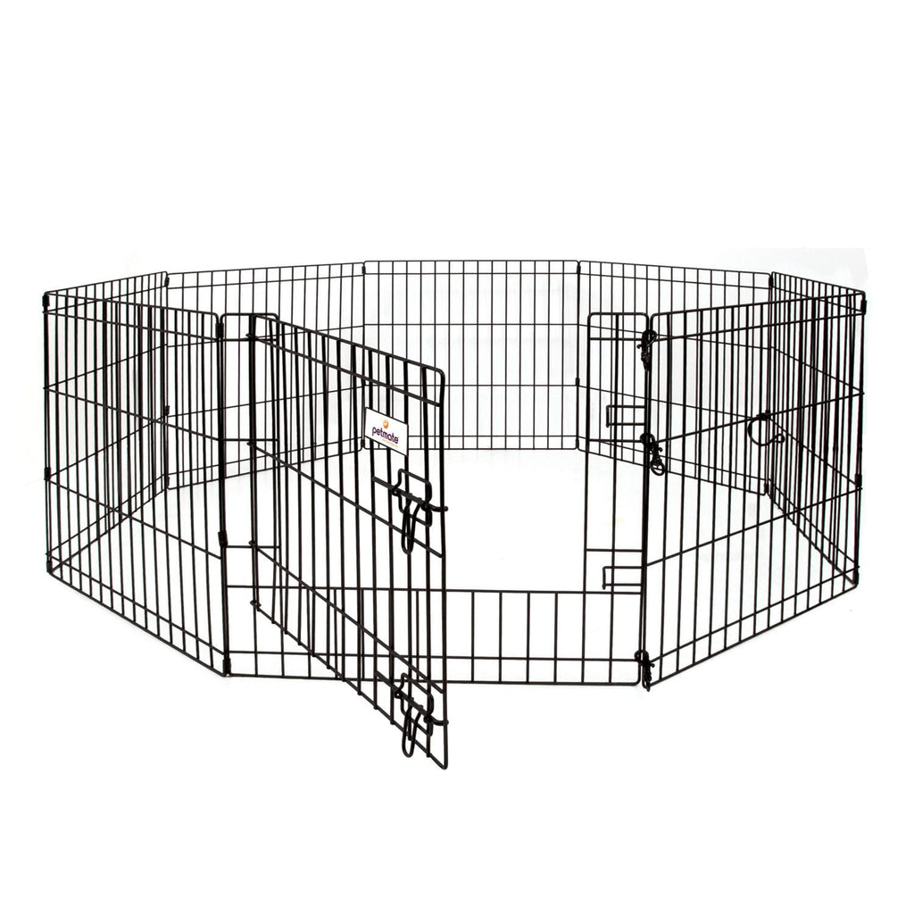 Petmate Exercise Pen with Door - 24" x 48" - 8 Panel Portable Playpen
