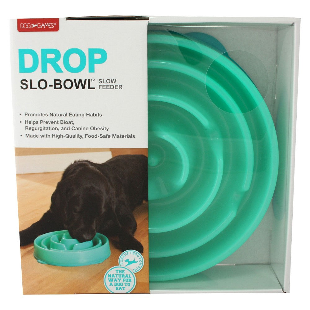 Outward Hound Fun Feeder Slo-Bowl - Healthy Slow Feeding Dog Bowl, Large, Purple, Bloat Stop
