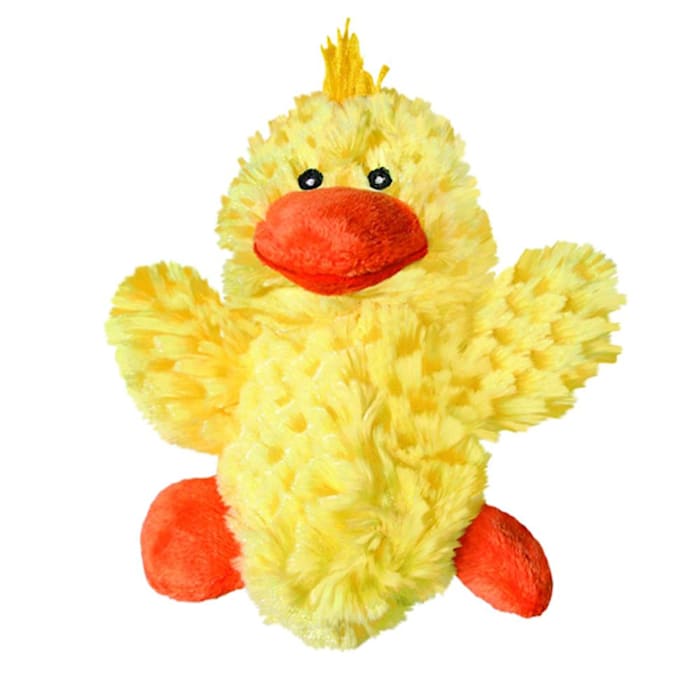 KONG Dr. Noy's Platy Duck Plush Dog Toy, Small, Stuffing Free