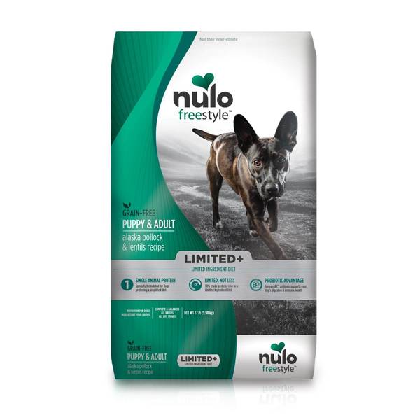 Nulo FreeStyle Limited+ Pollock & Lentil Recipe Grain-Free Dry Dog Food, 22 lb