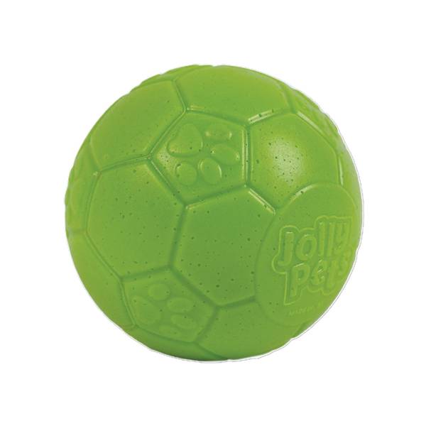 Jolly Pets Mini Jolly Soccer Ball - 4" Green Apple Scented Dog Toy