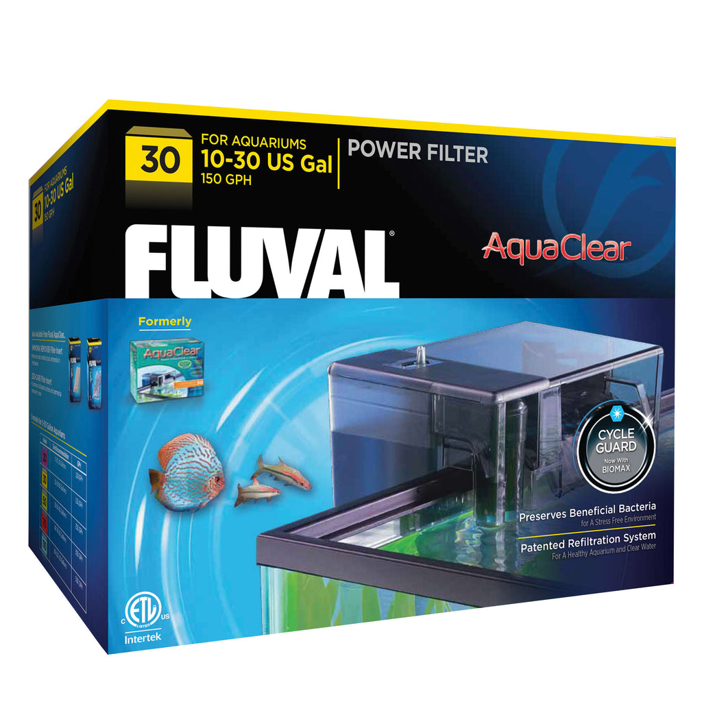 AquaClear 30 Power Filter - Hang-On-Back Aquarium Filter - For 10-30 Gallon Tanks