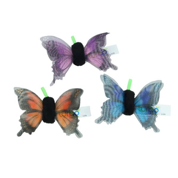 Coastal Turbo Cat Toy Butterfly with Shimmer Wings