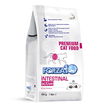 Forza10 Intestinal Active Cat Food - Digestive Support, 4 lb Bag