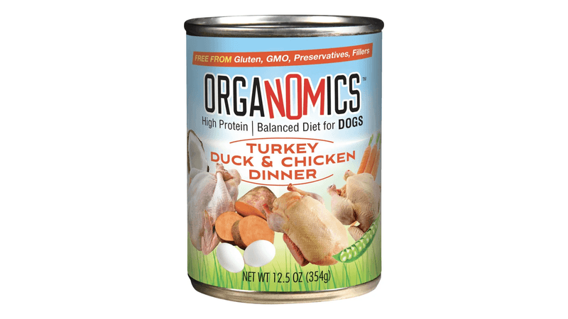 Evanger's Organomics Turkey, Duck & Chicken Dog Food Dinner - 13 oz Can