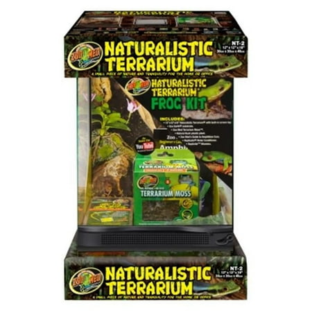 Zoo Med Naturalistic Terrarium Frog Kit - 12" x 12" x 18" - Complete Habitat