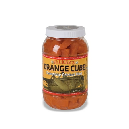 Fluker's Orange Cube Complete Cricket Diet - 12 oz Reptile Food Supplement