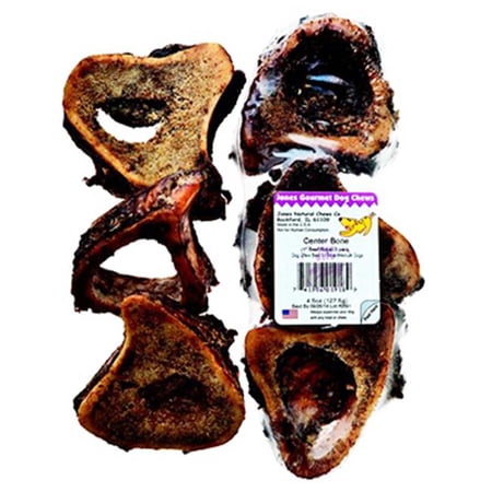 JONES NATURAL CHEWS CO Dog Treats, Beef Center Bone, 1-In...