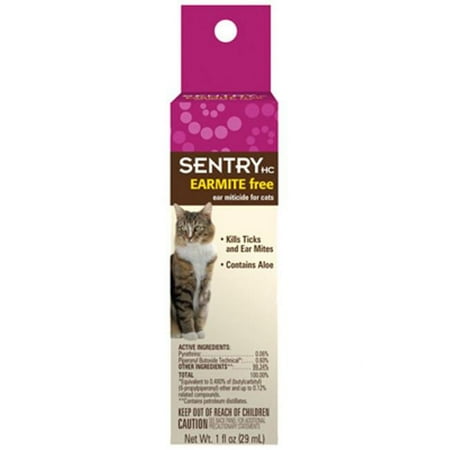 Sentry HC Earmitefree Ear Miticide for Cats - 1 oz