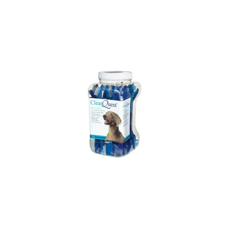 ClearQuest Dual-End Pet Toothbrushes, 9-Inch, 50/Canister
