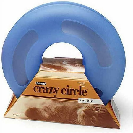 Aspen Pet Small Crazy Circle Cat Toy - Interactive Ball Track with Catnip