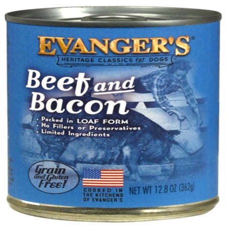 Evanger's Heritage Classics Beef & Bacon Dog Food, 12.5 oz Can