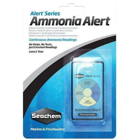 Seachem Ammonia Alert - 1 Year Continuous Monitor for Freshwater & Marine Aquariums