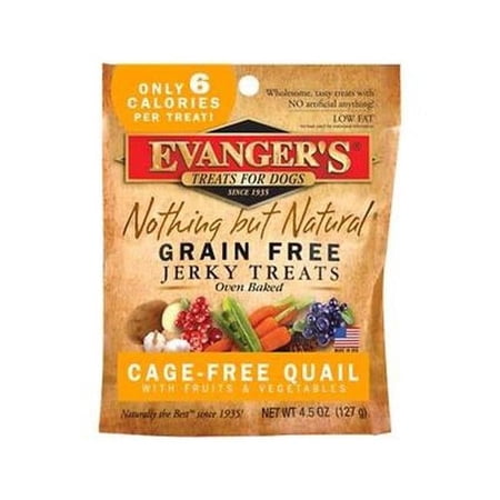 Evanger’s Jerky Quail Dog Treats 4.5 oz