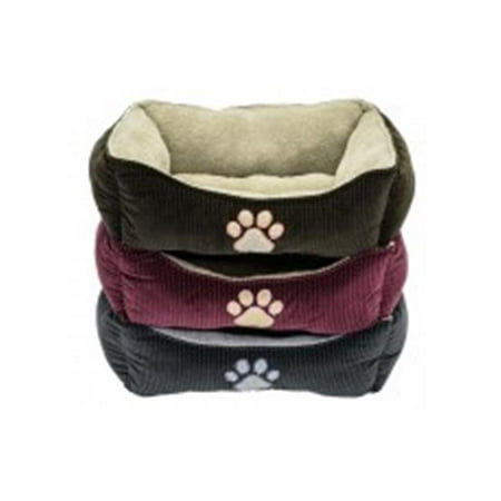 Dallas 25" Box Bed with Paw Print - Dog/Cat Pet Bed