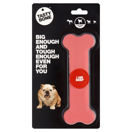 Tasty Bone I Am Beef Durable Nylon Polymer Dog Chew Toy