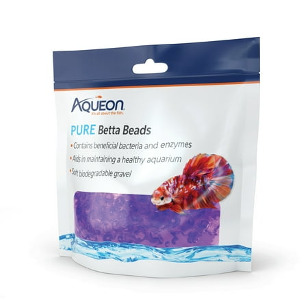Aqueon Pure Betta Beads Purple, 350ml, Water Conditioner, One Pouch