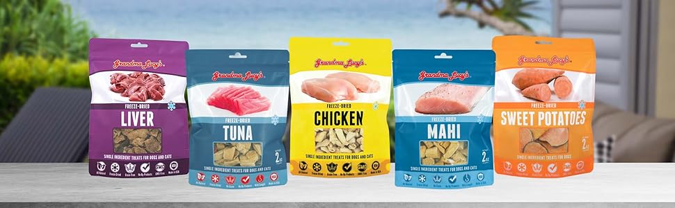 Grandma Lucy's Singles Tuna Freeze-Dried Dog & Cat Treats - 2 oz