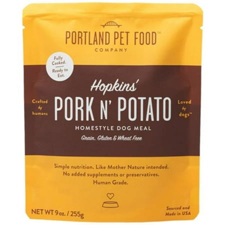 Portland Pet Food Hopkins' Pork N' Potato Grain-Free Wet Dog Food, 9 oz - Homestyle Meal & Topper