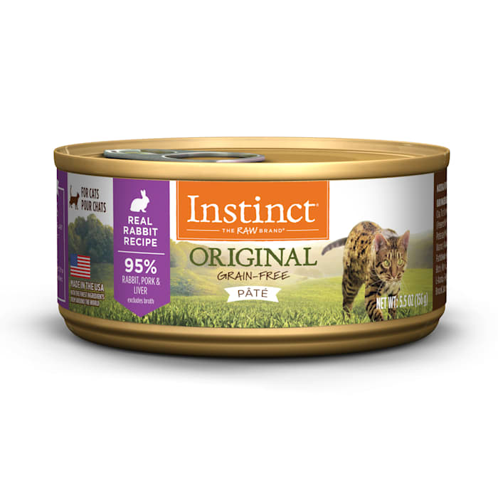 Instinct Original Grain-Free Real Rabbit Recipe Wet Cat Food, 5.5 oz