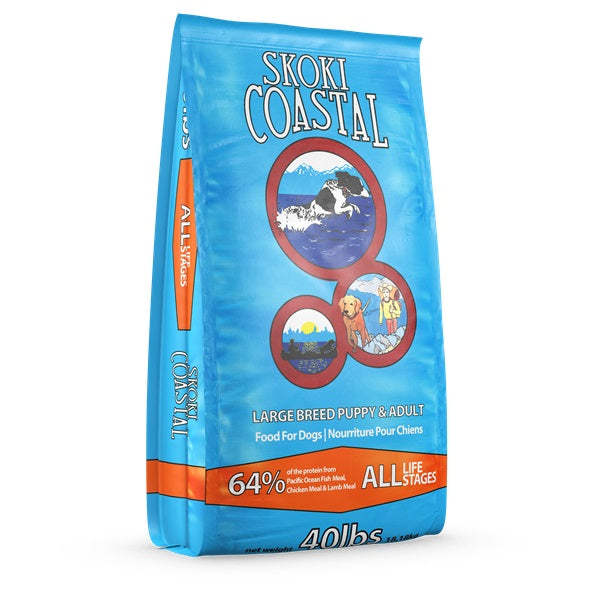 FirstMate Skoki Coastal Grain-Friendly Dog Food, 40 lb Bag, All Life Stages, Large Breed Formula