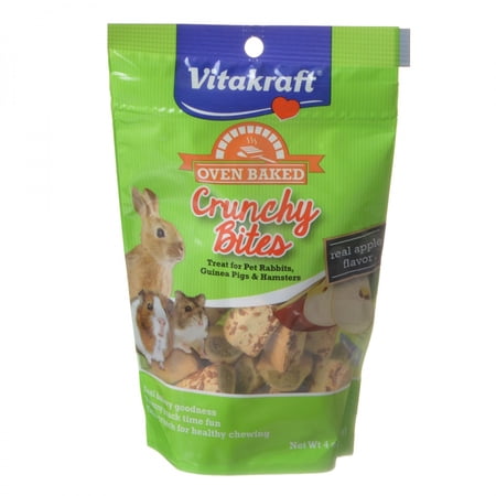 Vitakraft Crunchy Bites with Real Apple Flavor Small Anim...